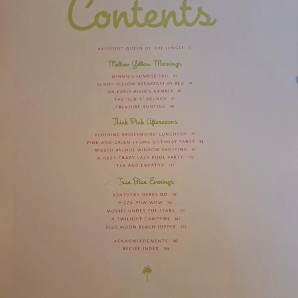 Lilly Pulitzer 1st Edition Entertaining Book 184 pages - Picture 4 of 6